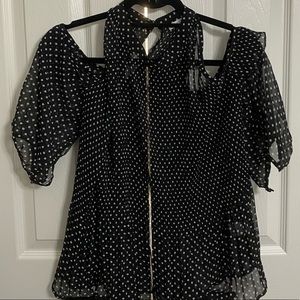 Cold shoulder blouse